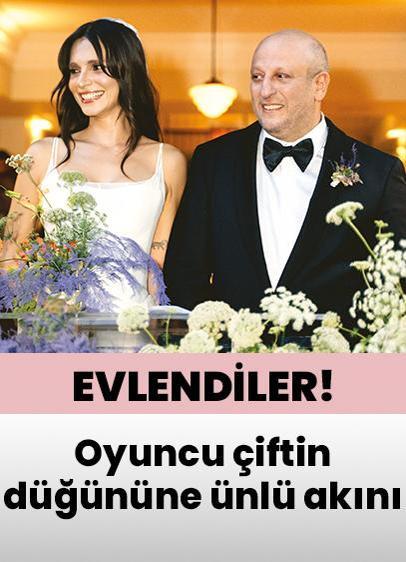 Ünlü oyuncular evlendi! Düğüne ünlü akını