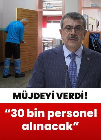 Bakan Tekin müjdeyi verdi! "30 bin personel alınacak"