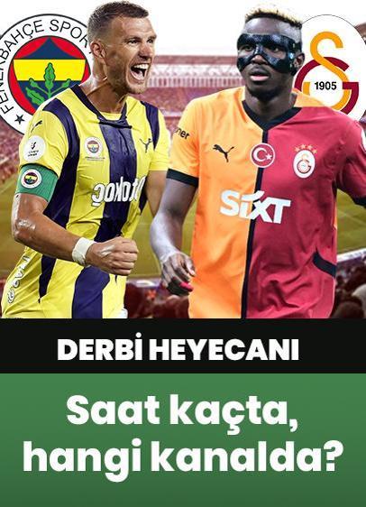 Fenerbahçe - Galatasaray maçı saat kaçta, hangi kanalda?