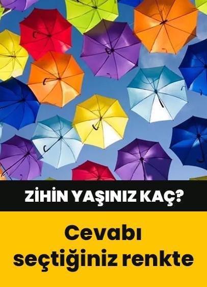 Zihin yaşını ortaya çıkaran renk testi