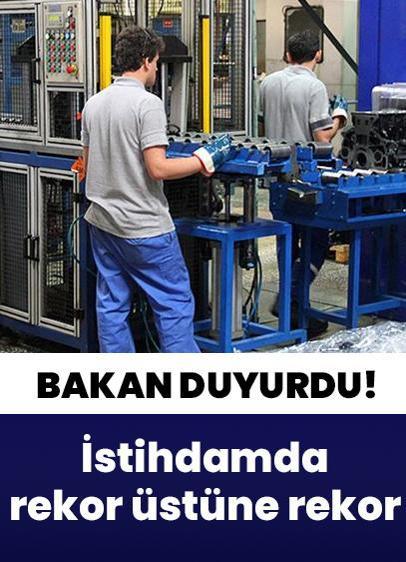 İstihdamda rekor üstüne rekor