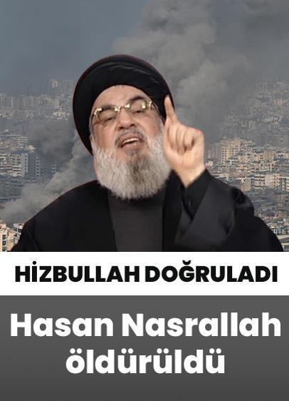 Hizbullah doğruladı: Nasrallah öldürüldü