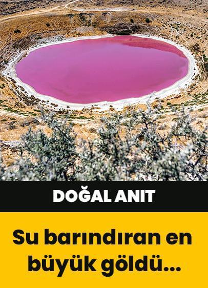 Konya'da bulunan pembe göl kurudu!