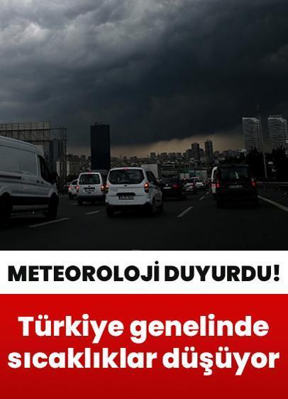 Türkiye genelinde hava sıcaklıkları düşüyor