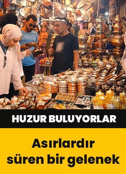 Tarihi Bakırcılar Çarşısı'nda çekiç sesleri, ustalarına huzur veriyor