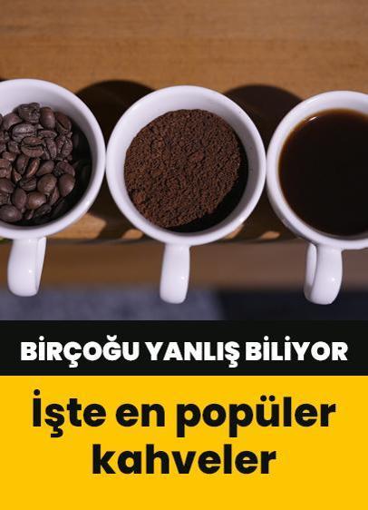 Dünyanın en popüler kahveleri