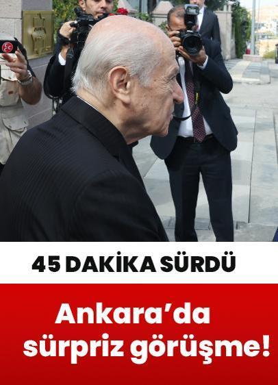 Erdoğan ve Bahçeli Ankara'da görüştü