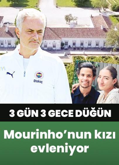 Mourinho'dan kızına 3 gün 3 gece düğün