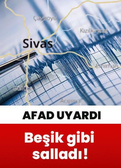 Beşik gibi sallandı! Sivas'ta ardı ardına depremler