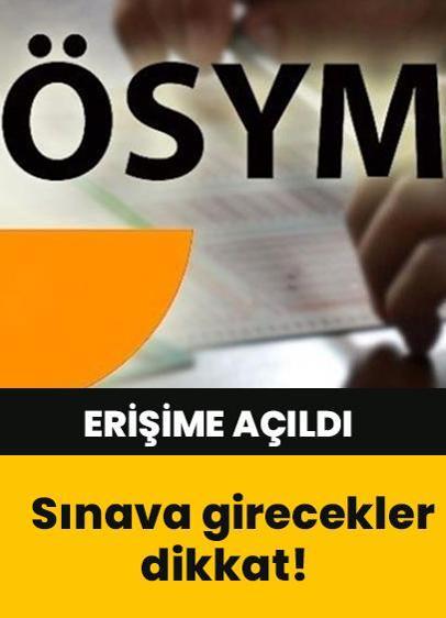 e-YDS giriş belgeleri erişime açıldı