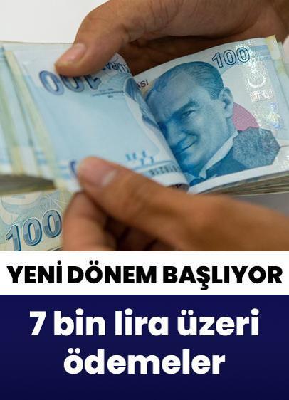 7 bin lira üzeri ödemelerde yeni dönem