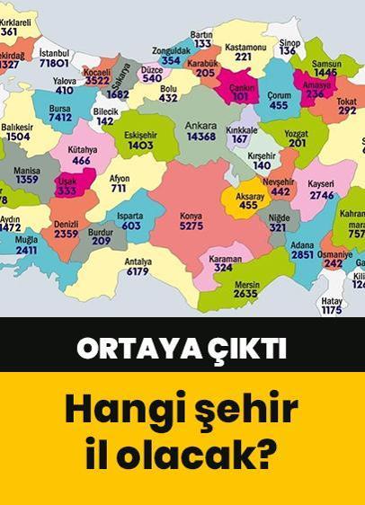 82. plakayı almaya aday ilçeler!