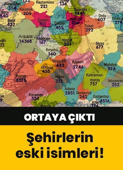 Şehirlerin Osmanlı dönemindeki isimleri bakın neymiş!