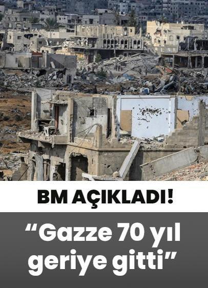 BM: Gazze 70 yıl geriye gitti