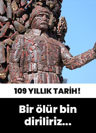 Çanakkale'de tarihi yeniden canlandıran anıt!