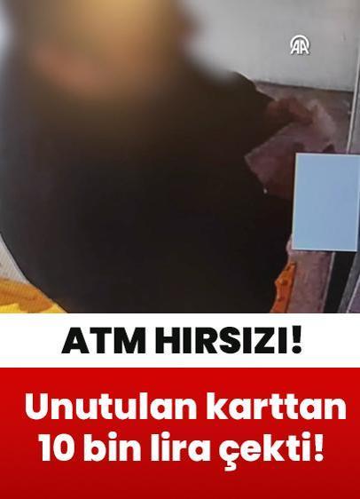 Unutulan karttan 10 bin lira çekti!