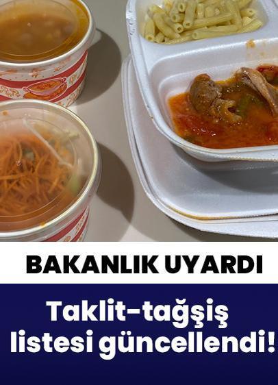 Tarım ve Orman Bakanlığı, tehlikeli gıdalar listesini güncelledi!