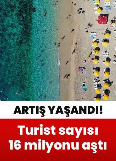 16 milyonu aştı! Antalya'ya gelen turist sayısında arttı