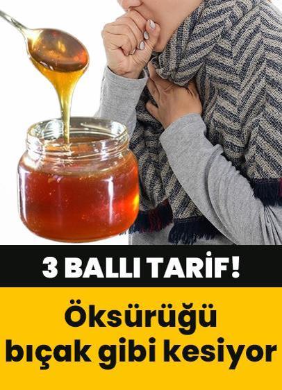 Öksürüğü bıçak gibi kesen 3 ballı tarif! Besinlerin gücüyle doğal yöntemlerle şifa bulun