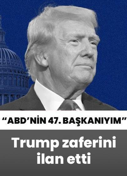 Trump seçim zaferini ilan etti!