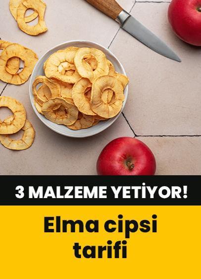 3 malzeme yetiyor! Nefis elma cipsi tarifi