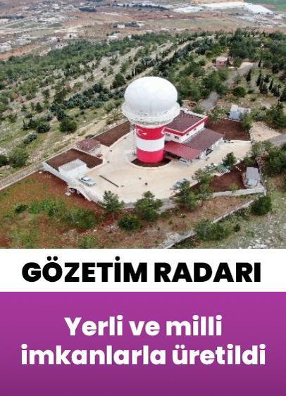 Yerli ve milli gözetim radarı "MGR" kuruldu!