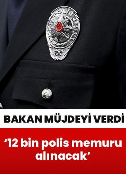 "12 bin polis memuru alınacak"