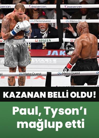 Jake Paul, Mike Tyson'ı mağlup etti