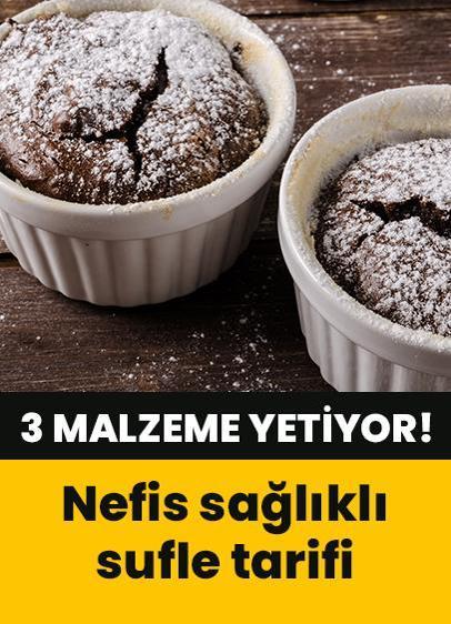 3 malzeme yetiyor! Sağlıklı sufle nasıl yapılır?