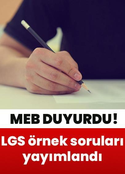 LGS örnek soruları yayımlandı