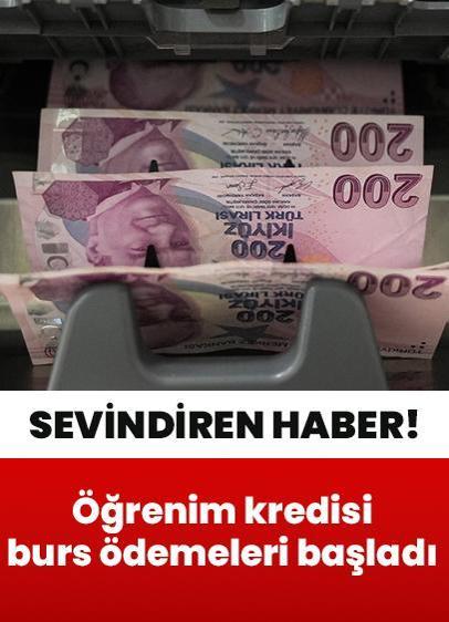 Öğrenim kredisi ve burs ödemeleri başladı