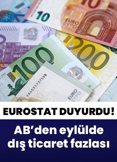 AB, 9.6 milyar Euro dış ticaret fazlası verdi