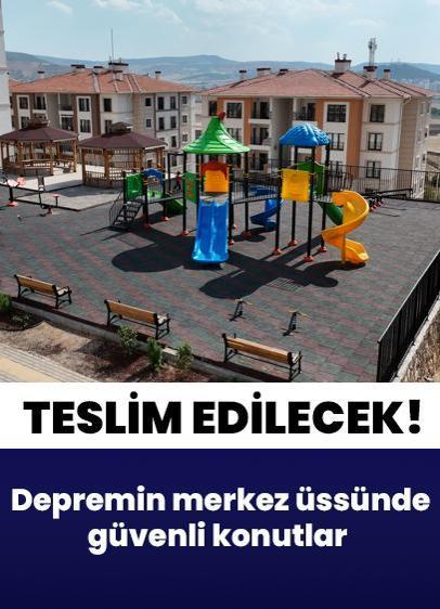 Depremin merkez üssünde güvenli konutlar inşa ediliyor!