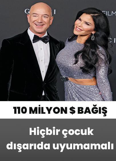 Bezos'Tan evsizlere 110 milyon $ bağış