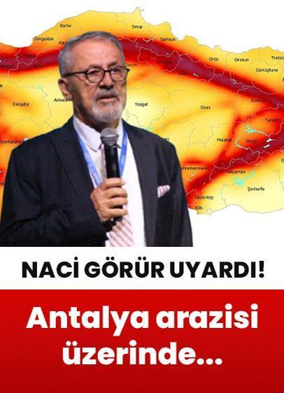 Prof. Dr. Naci Görür'den uyarı! Bu kez Antalya'ya dikkat çekti