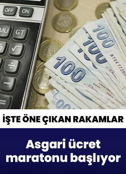 Asgari ücret maratonu başlıyor: Öne çıkan rakamlar hangileri?