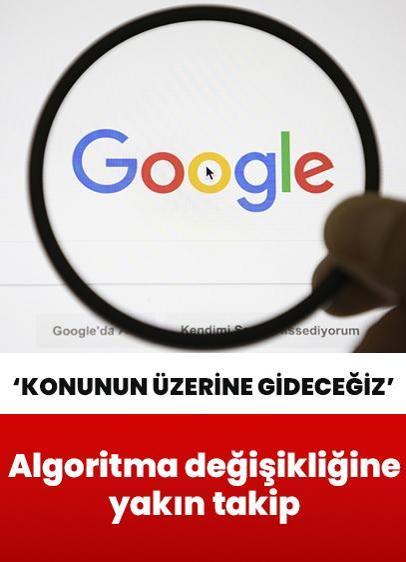 Google'ın algoritma değişikliğine yakın takip