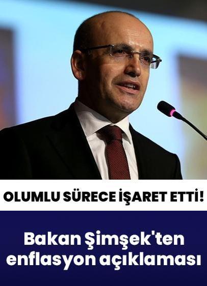 Olumlu sürece işaret etti! Bakan Şimşek'ten enflasyon açıklaması