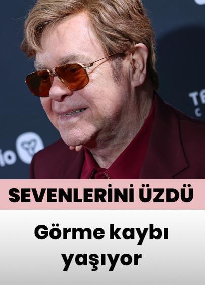 Elton John hayranlarını üzdü... Görme kaybı yaşıyor!