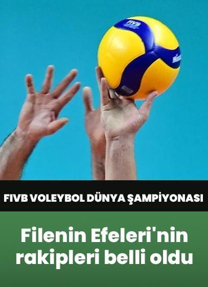 FIVB Voleybol Dünya Şampiyonası... Filenin Efeleri'nin rakipleri belli oldu!