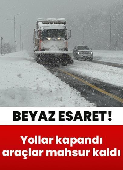 Kış sert yüzünü gösterdi! Beyaz örtü esarete döndü