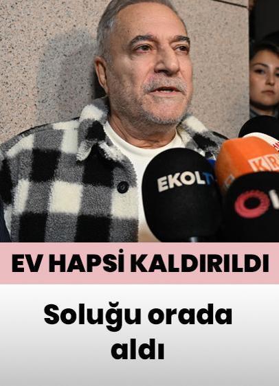 Ev hapsi kaldırıldı... Mehmet Ali Erbil soluğu orada aldı