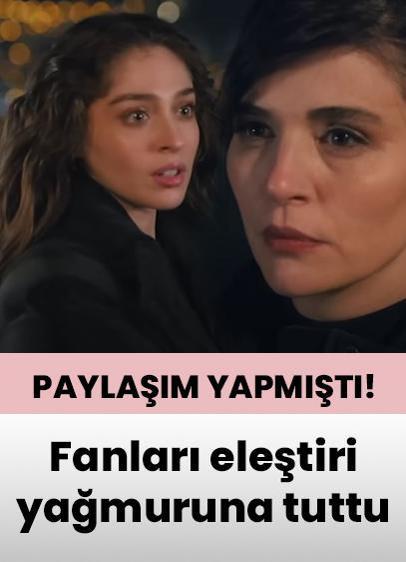 Leyla dizisinin Nur'u Gonca Vuslateri'den olay paylaşım! Fanlarını kızdırdı