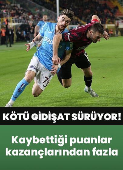 Trabzonspor'da kötü gidişat sürüyor