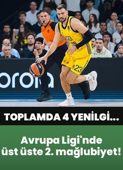 Avrupa Ligi'nde üst üste 2. mağlubiyet!