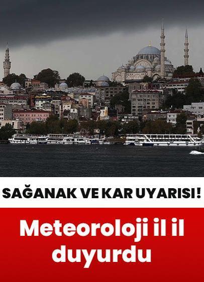 Soğuk hava kendini hissettirdi! Meteorolojiden sağanak ve kar uyarısı geldi! İşte, 11 Aralık hava durumu raporu...