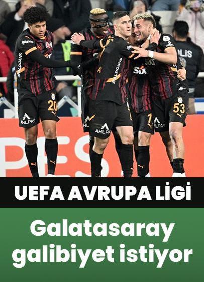 UEFA Avrupa Ligi'nde Galatasaray galibiyet istiyor