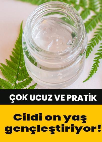 Cildi on yaş gençleştiriyor! Bu jel uygulamak çok ucuz ve pratik