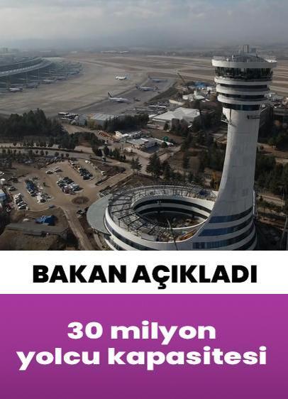 Esenboğa Havalimanı'nın kapasitesi 30 milyona çıkıyor