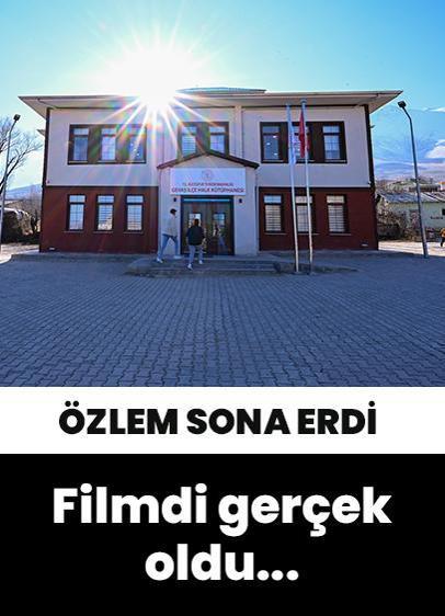 Filmdi gerçek oldu! O ilçeye kütüphane yapıldı...